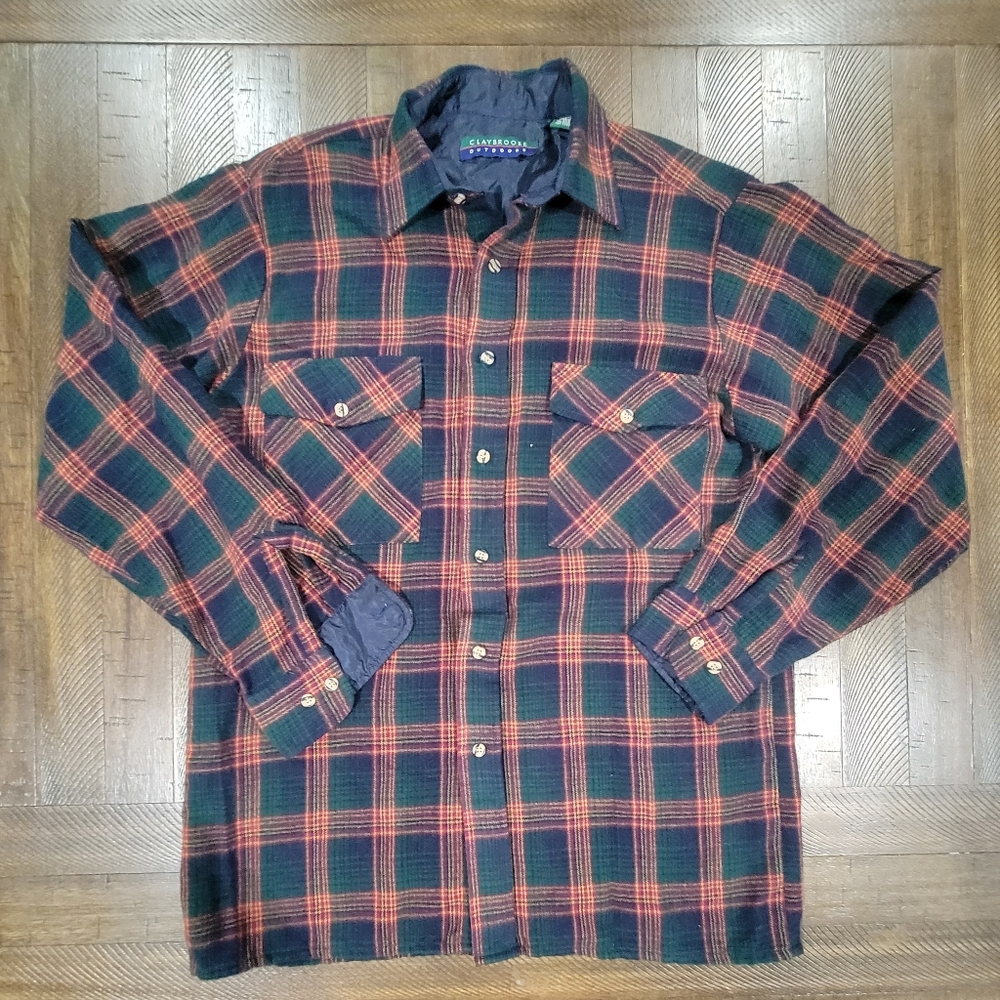 Mens Claybrooke Outdoors Vintage Medium Longsleeve Button Down Shirt